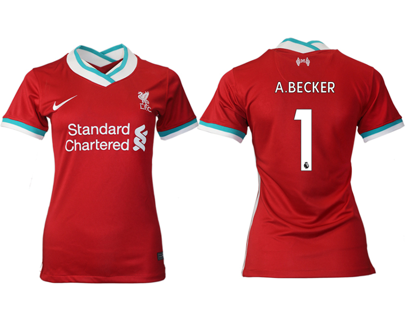 Women 2020-2021 Liverpool home aaa version #1 red Soccer Jerseys